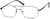 Angle view of Titanium Aviator Glasses 373712 in Gray thumbnail