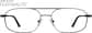 Front view of Titanium Aviator Glasses 373712 in Gray thumbnail