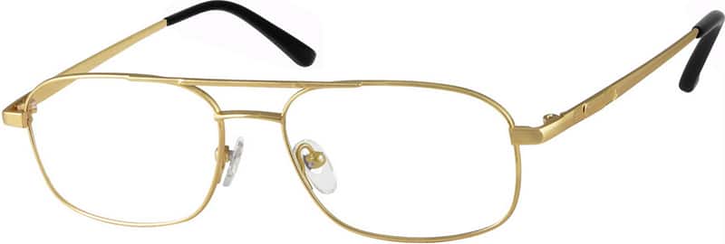Gold Titanium Aviator Glasses #373714 | Zenni Optical