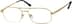 Titanium Aviator Glasses 373714 in Gold