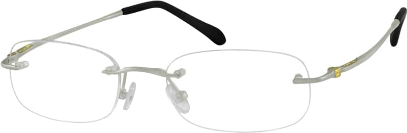 titanium rimless spectacles