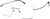 Angle view of Titanium Rimless Glasses 374312 in Gray thumbnail