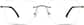Front view of Customizable Titanium Rimless Glasses 374312 in Gray thumbnail