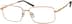 Titanium Rectangle Glasses 374714 in Gold