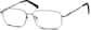 Angle view of Titanium Rectangle Glasses 374715 in Brown thumbnail