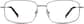 Front view of Titanium Rectangle Glasses 374715 in Brown thumbnail