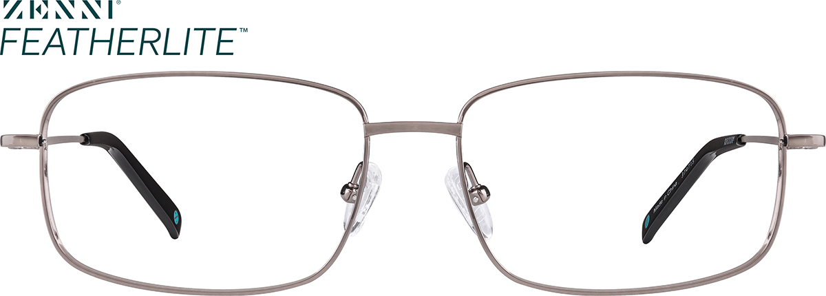Brown Titanium Rectangle Glasses