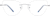 Front view of Titanium Rimless Glasses 375111 in Silver thumbnail