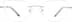 Titanium Rimless Glasses 375111 in Silver