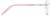 Side view of Titanium Rimless Glasses 375119 in Pink thumbnail