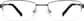 Front view of Titanium Rectangle Glasses 375712 in Gray thumbnail