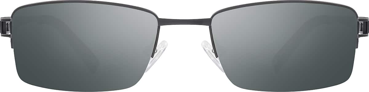 Image of Titanium Rectangle Glasses