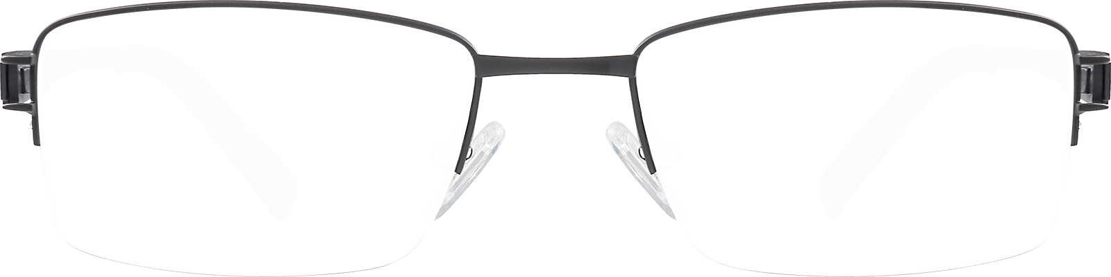 『William  NEWYORK』 Gray Titanium Rectangle Glasses #375712 | Zenni Optical