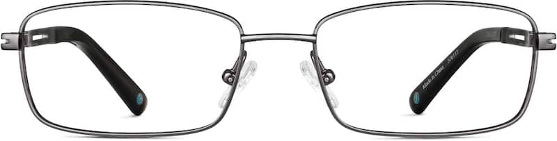 Gray Titanium Rectangle Glasses