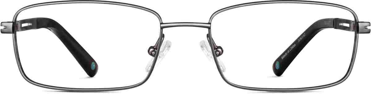 Gray Titanium Rectangle Glasses