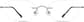 Front view of Customizable Titanium Rimless Glasses 377212 in Gray thumbnail