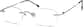 Angle view of Customizable Titanium Rimless Glasses 377215 in Brown thumbnail