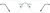 Front view of Titanium Rimless Glasses 377216 in Blue thumbnail