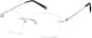 Angle view of Customizable Titanium Rimless Glasses 378111 in Silver thumbnail
