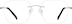 Titanium Rimless Glasses 378111 in Silver