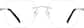 Front view of Customizable Titanium Rimless Glasses 378111 in Silver thumbnail