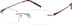 Titanium Rimless Glasses 378118 in Red