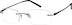 Titanium Rimless Glasses 378121 in Black