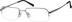 Titanium Rectangle Glasses 378511 in Silver