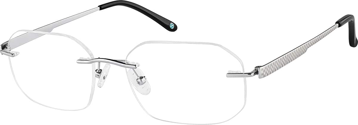 Silver Rimless Glasses #362011