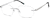 Angle view of Titanium Rimless Glasses 378911 in Silver thumbnail