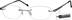 Titanium Rimless Glasses 378912 in Gray