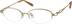 Titanium Oval Glasses 379714 in Gold