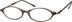 Oval Glasses 381815 in Brown