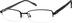 Rectangle Glasses 390421 in Black