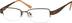 Rectangle Glasses 390815 in Brown