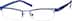 Rectangle Glasses 391716 in Blue