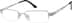 Rectangle Glasses 392511 in Silver