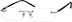 Rimless Glasses 393011 in Silver