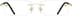 Rimless Glasses 393014 in Gold