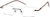 Angle view of Rimless Glasses 393015 in Brown thumbnail