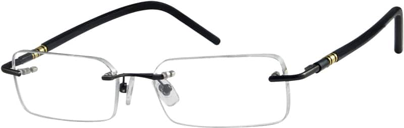 Gold Rimless Glasses #393014 Zenni Optical