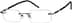 Rimless Glasses 393021 in Black