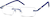 Angle view of Rimless Glasses 393036 in Blue thumbnail