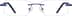 Rimless Glasses 393036 in Blue
