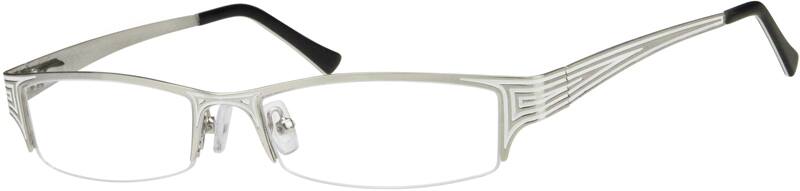 Silver Rectangle Glasses #394811 | Zenni Optical Canada