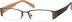 Rectangle Glasses 396615 in Brown