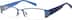 Rectangle Glasses 396616 in Blue