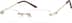 Rimless Glasses 399014 in Gold