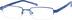 Rectangle Glasses 399616 in Blue