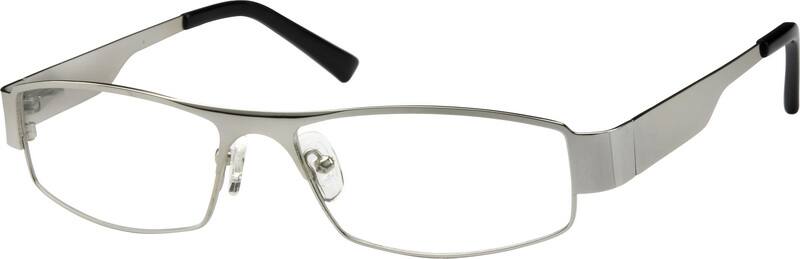 Silver Rectangle Glasses #402711 | Zenni Optical Canada